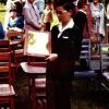Cyrus Hall receiving award in 1958